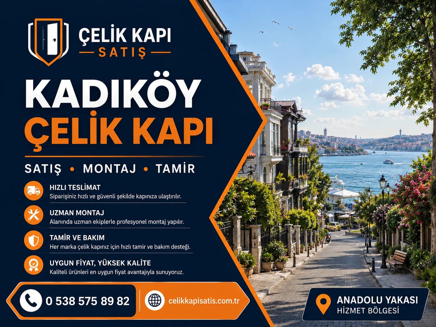 Kadıköy Çelik Kapı Satışı, Montajı ve Tamiri