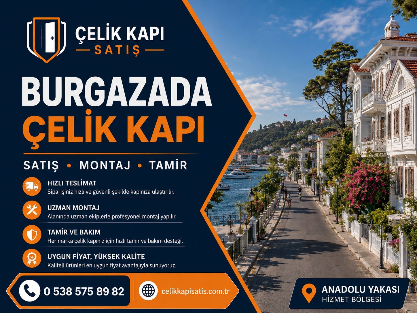 Adalar Burgazada Çelik Kapı